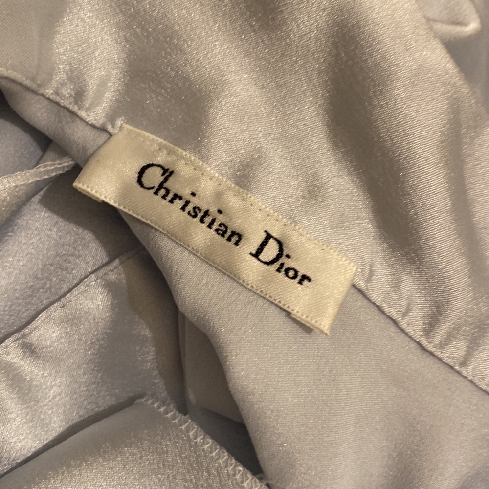 Christian Dior Vintyge Silky Gray Loungewear / Pajama Set Size M - Picture 6 of 15
